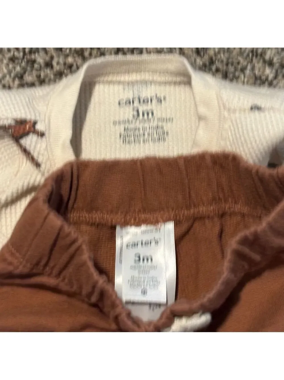NWOT Carter's 4 piece Baby Clothing Set Airplanes & Wilderness Themes 3 month